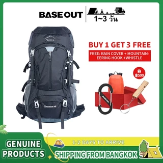 BASE OUT 50L กลางแจ้งความจุขนาดใหญ่เดินป่าคู่กระเป๋าเป้สะพายหลังกันน้ำ