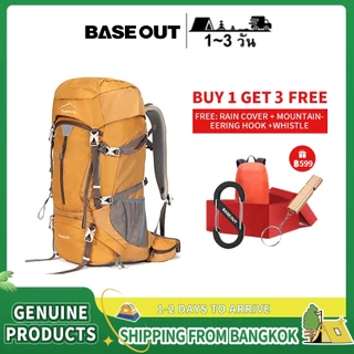 BASE OUT 50L กลางแจ้งเดินป่ากระเป๋าความจุขนาดใหญ่เดินป่ากระเป๋าเป้สะพายหลังกันน้ำ