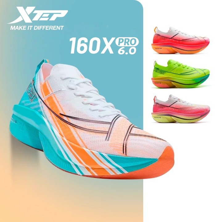 XTEP 160X 6.0 PRO ทองคาร์บอนแผ่นมาราธอนผู้หญิงรองเท้าวิ่งแข่งรถผู้หญิงการฝึกกีฬา 975118110041 — รองเท้ากีฬา แบรนด์ Xtep ของแท้ 100% เช็คราคาจาก Shopee Lazada - รูปที่ 1