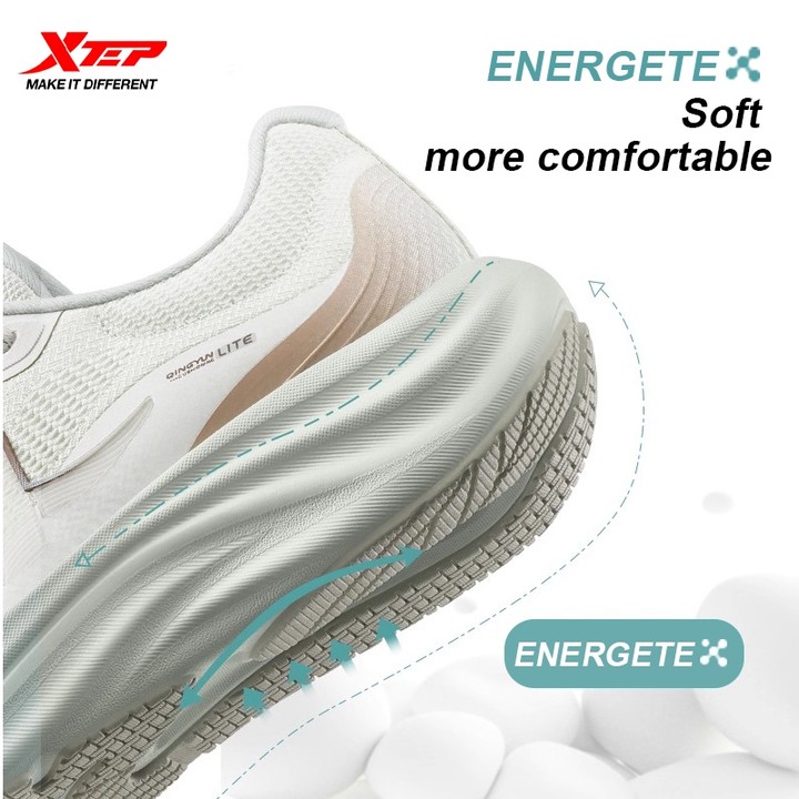 XTEP Qingyun Lite ผู้หญิงน้ําหนักเบาสบายดูดซับแรงกระแทกตาข่ายระบายอากาศรองเท้าวิ่ง — รองเท้ากีฬา แบรนด์ Xtep ของแท้ 100% เช็คราคาจาก Shopee Lazada thumbnail 5