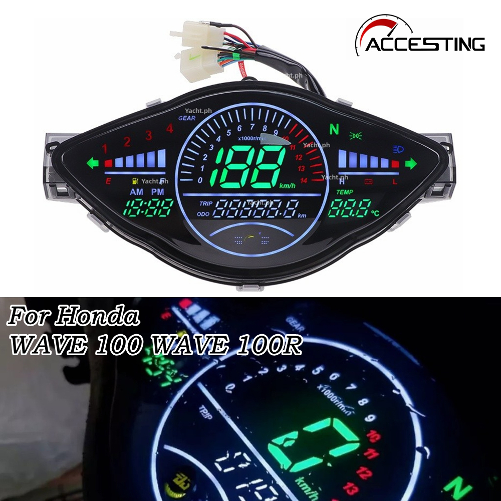 รถจักรยานยนต์ LED LCD Digital Meter พร้อม Tachometer, Speedometer, และ ...