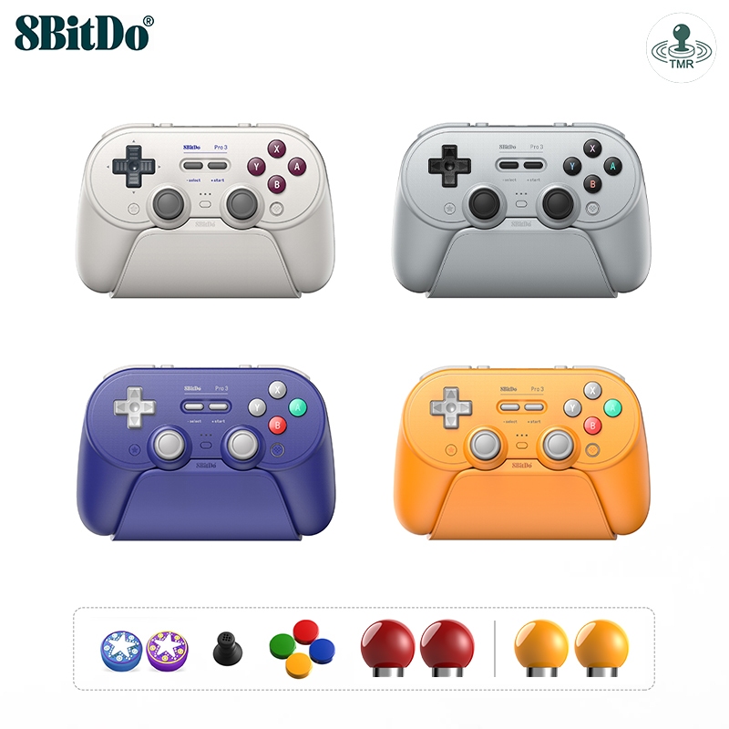 8BitDo Pro 3 ตัวควบคุมบลูทูธสําหรับ Nintendo Switch 2/สวิตช์ OLED ...