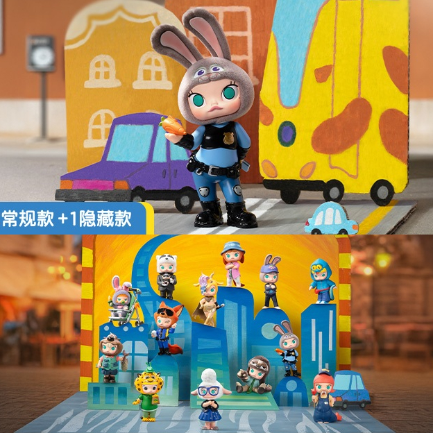 ZOOTOPIA x MOLLY Series Blind Box Judy Nick Gary Russ Nibbles Flash ...