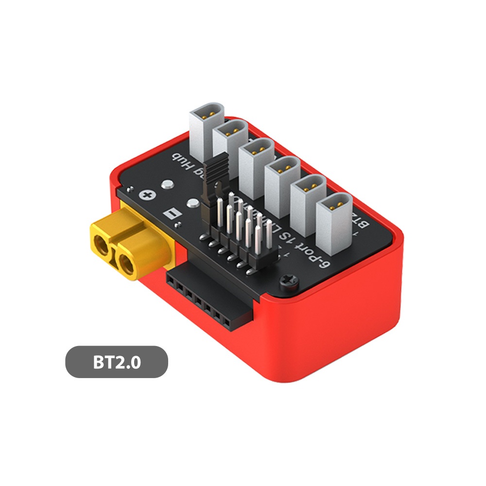 SkyRC OSH 6-Port PH2.0 / BT2.0 1S LiPo LiFe Li-ion LiHV แบตเตอรี่ฮับ ...