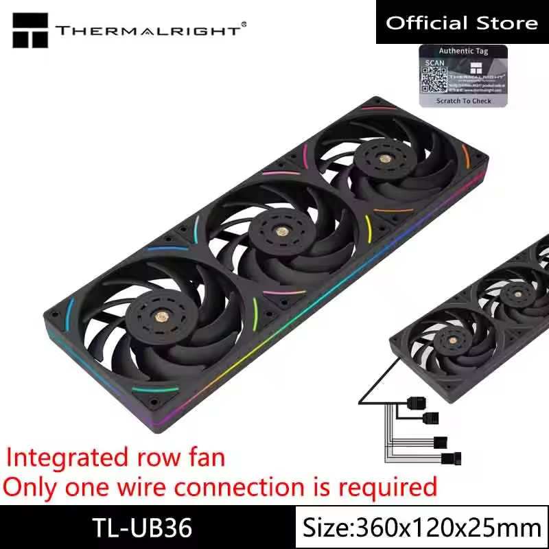 Thermalright 360 มม.พัดลม TL-UB36/UB36W/UB36R พัดลมระบายความร้อน CPU ...