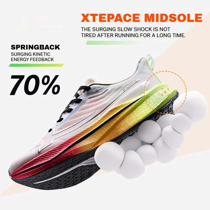 【xtep】2000KM 3.0 | Limited-Edition Color ราชาแห่งการทนทาน รองเท้าวิ่ง Unisex สำหรับวิ่งมาราธอนและจ็อกกิ้ง — รองเท้ากีฬา แบรนด์ Xtep ของแท้ 100% เช็คราคาจาก Shopee Lazada thumbnail 4