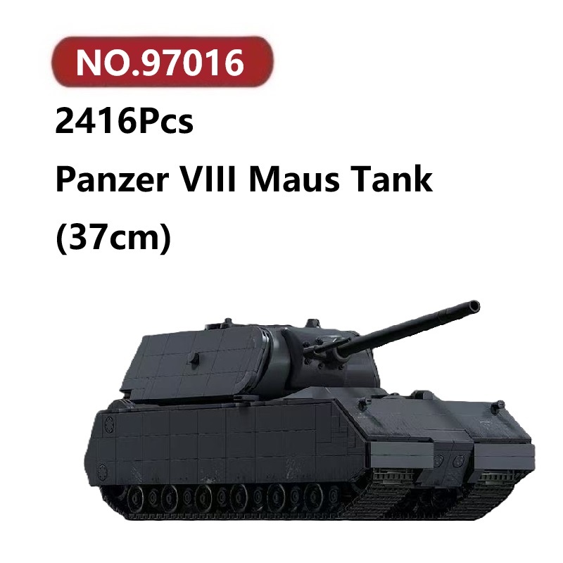 Panzer VIII Maus ถัง โมเดลประกอบแล้ว 2416ชิ้น 12GO Tank ของเล่นจิ๊กซอว์ ...