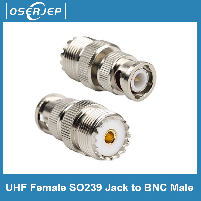 2pcs UHF หญิง SO239 SO-239 แจ็ค BNC ปลั๊กชาย RF | Shopee Thailand