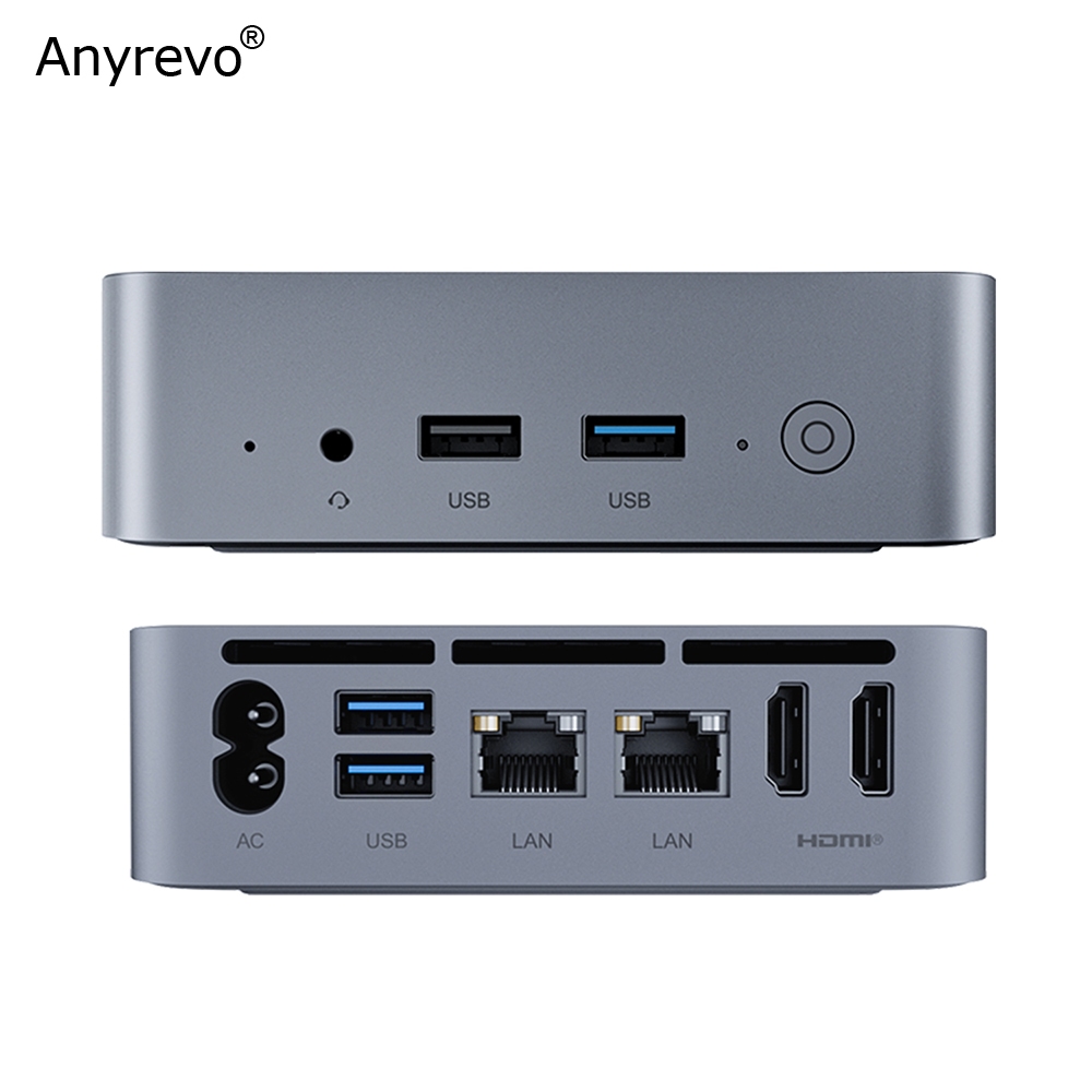 Intel N100 Quad Core Mini PC 16GB RAM 512GB 1TB SSD 2 HDMI Dual 1000M ...