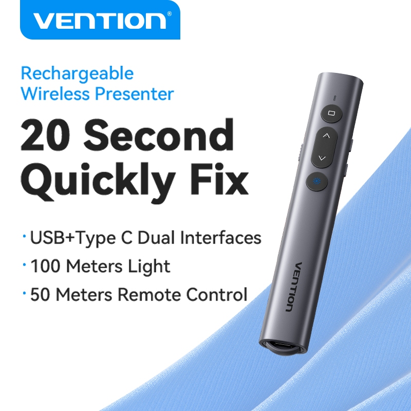 Vention Wireless Presentation Pen พรีเซ็นเตอร์ไร้สาย Laser Pointer 2 ...