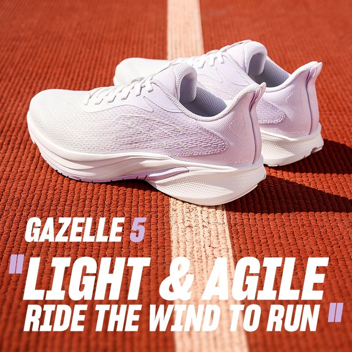 ANTA Gazelle 5 ผู้หญิงกีฬารองเท้าวิ่ง Cushioning Rebound Shock Absorption รองเท้ากีฬา 122535585 — รองเท้ากีฬา แบรนด์ Anta ของแท้ 100% เช็คราคาจาก Shopee Lazada - รูปที่ 1