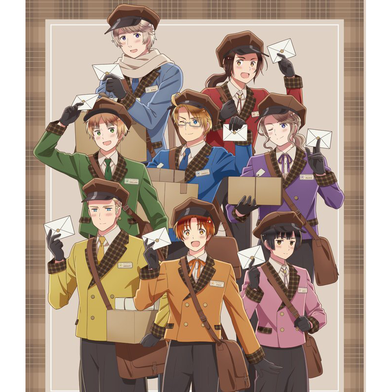 Hetalia ขาตั้งอะคริลิค Postman Original Art อะนิเมะรูปน่ารัก Chibi รุ่น ...