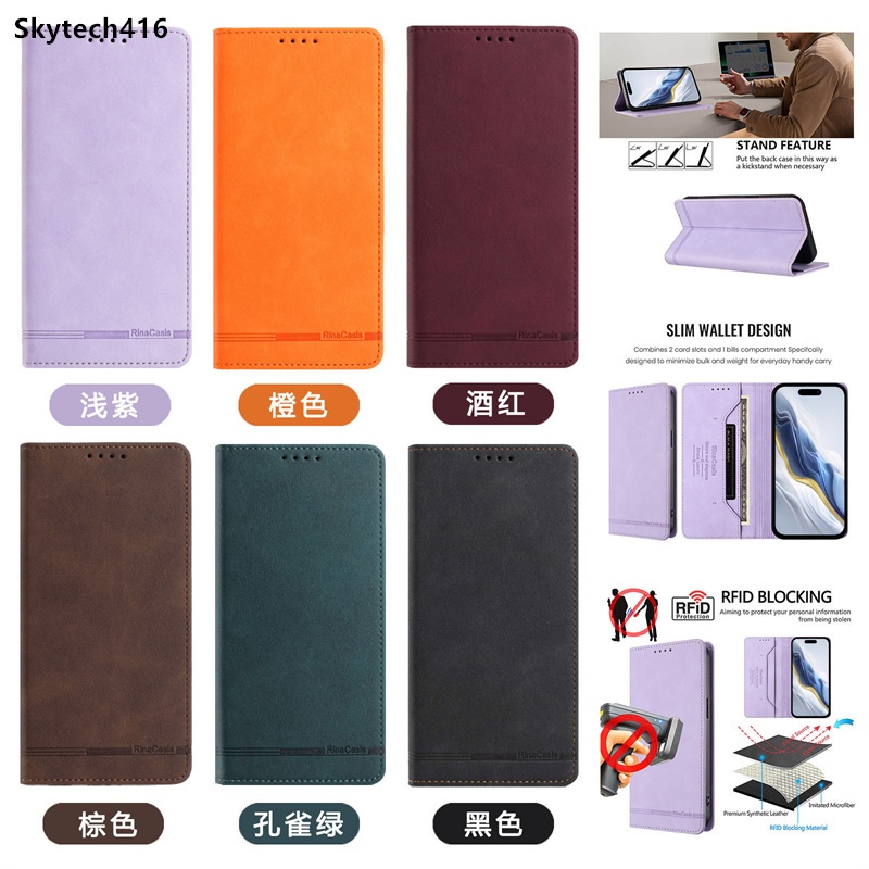 ซองหนังสําหรับ Sharp Air Aquos Wish 4 Sense 9 P6 R6 R6G R9 Zero 6 Pro ...