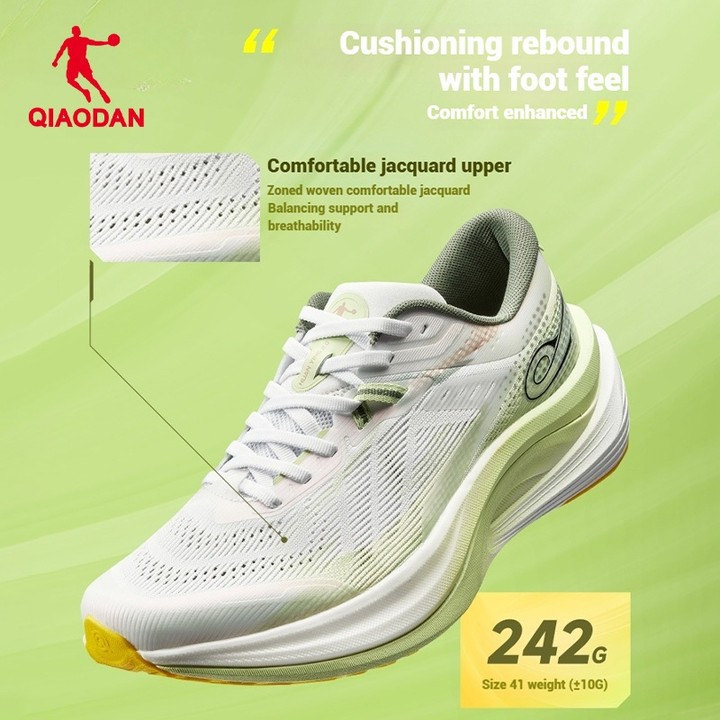 Qiaodan WIDE รองเท้าวิ่งผู้หญิงเท้ากว้างการดูดซึม Shock Breathable นุ่มน้ําหนักเบา QDB022252292 — รองเท้ากีฬา แบรนด์ Qiaodan ของแท้ 100% เช็คราคาจาก Shopee Lazada thumbnail 4