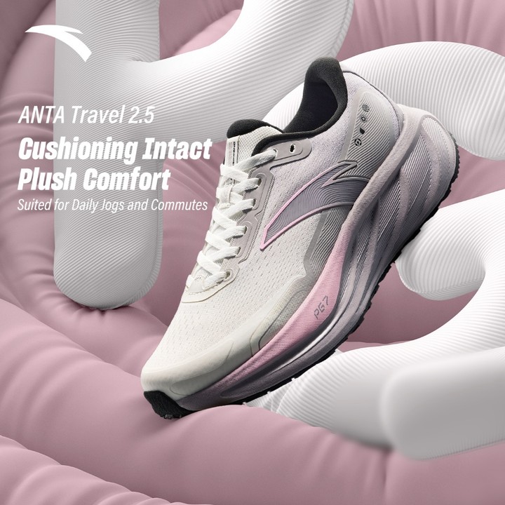 ANTA ผู้หญิง Travel 2.5 PG 7 รองเท้าวิ่ง Widefoot 2E Cushioning Rebound กีฬารองเท้า 1225D5545 — รองเท้ากีฬา แบรนด์ Anta ของแท้ 100% เช็คราคาจาก Shopee Lazada - รูปที่ 1