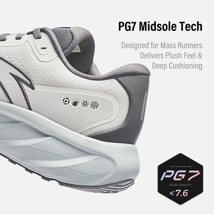ANTA Men Travel 2.5 PG 7 รองเท้าวิ่ง Widefoot 2E Cushioning Rebound รองเท้ากีฬา 1125D545 — รองเท้ากีฬา แบรนด์ Anta ของแท้ 100% เช็คราคาจาก Shopee Lazada - รูปที่ 1