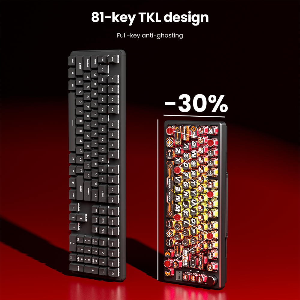 RK Royal Kludge RKM75 HE 8000Hz 8K สวิตช์แม่เหล็กพร้อมลูกบิดโลหะ Hot ...
