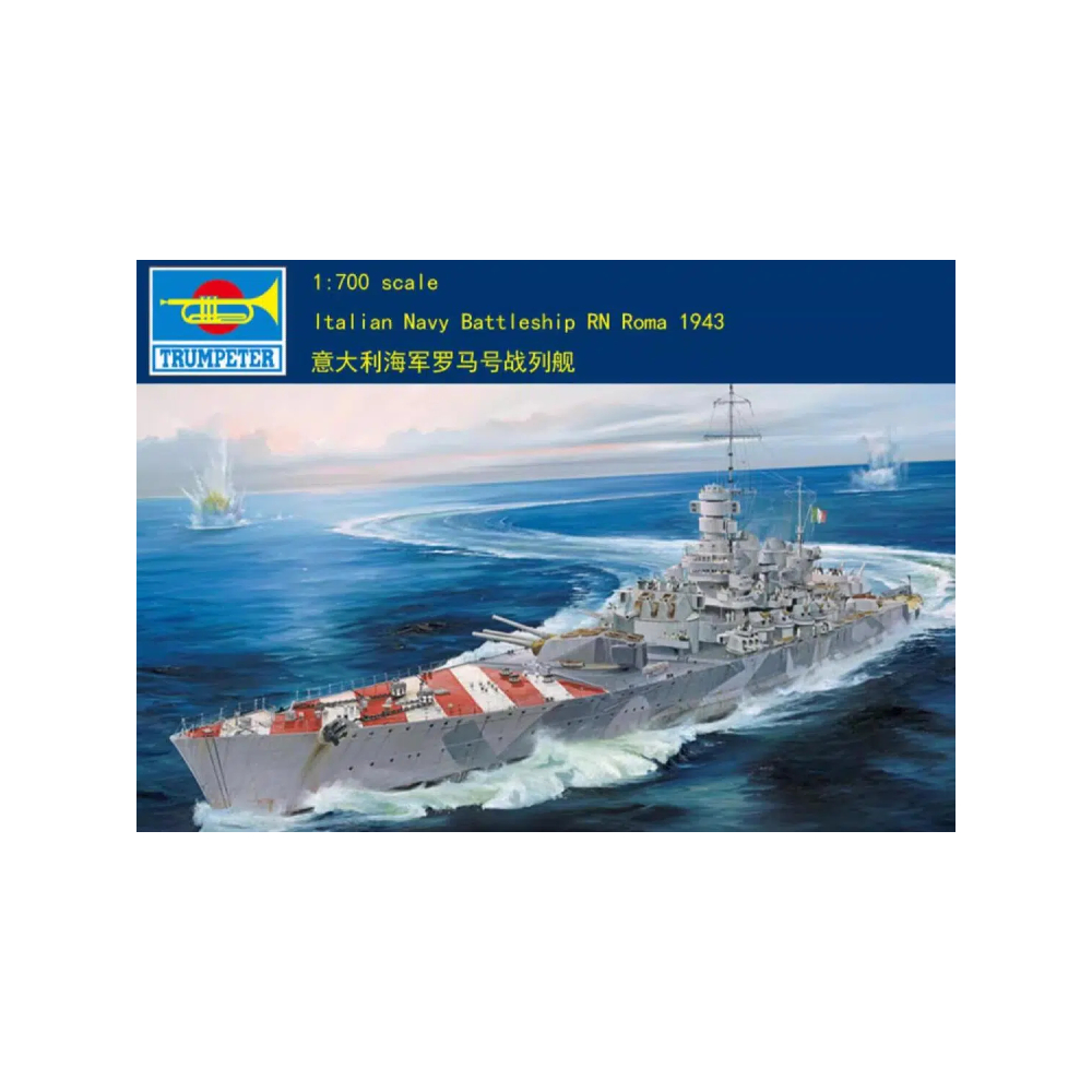 1/700 Trumeter เรือรบอิตาลี RN Roma 1943 Static 05777 Model Kit ...