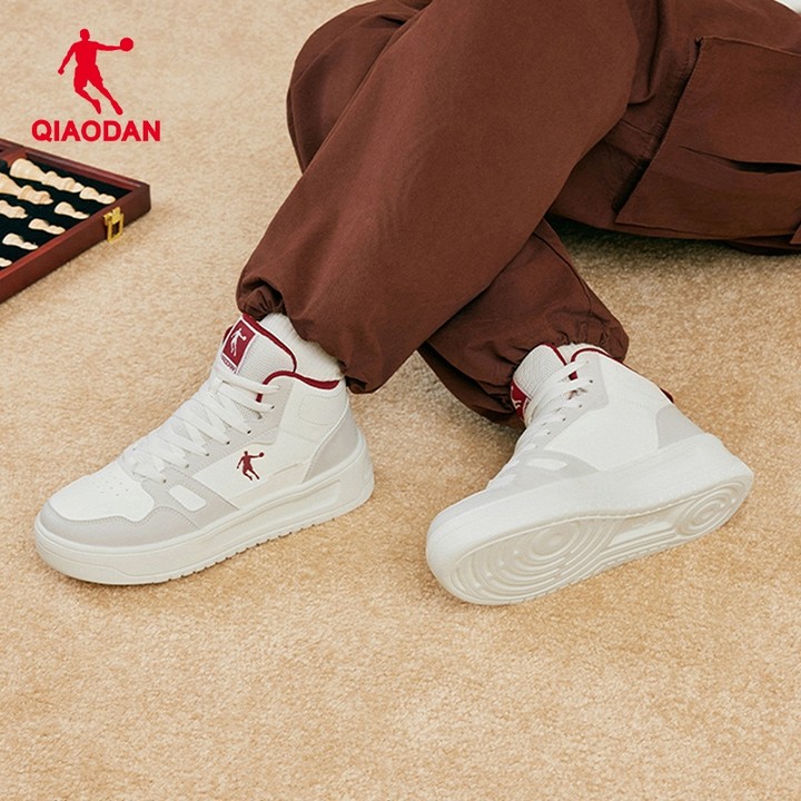 Qiaodan BailongHI รองเท้าวิ่งผู้หญิงหนังด้านบนสูงด้านบนเพิ่มความสูง QXL052254505 — รองเท้ากีฬา แบรนด์ Qiaodan ของแท้ 100% เช็คราคาจาก Shopee Lazada thumbnail 7