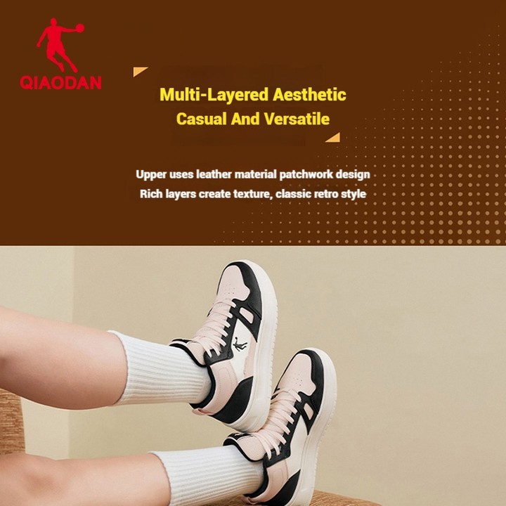 Qiaodan BailongHI รองเท้าวิ่งผู้หญิงหนังด้านบนสูงด้านบนเพิ่มความสูง QXL052254505 — รองเท้ากีฬา แบรนด์ Qiaodan ของแท้ 100% เช็คราคาจาก Shopee Lazada thumbnail 2