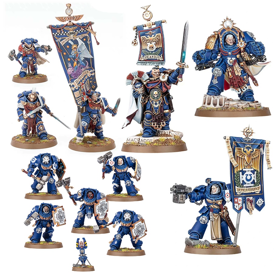 New Ultramarines, Victrix Honour Guard, โมเดล Resin Recast (ประกอบ, ไม่ ...