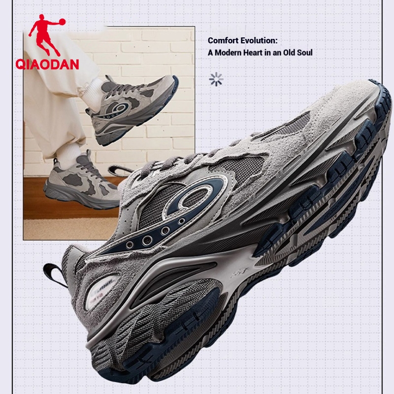 Qiaodan Eternal 901 รองเท้าวิ่งผู้ชาย Retro Vintage Cushioned Outdoor QXL043254401 — รองเท้ากีฬา แบรนด์ Qiaodan ของแท้ 100% เช็คราคาจาก Shopee Lazada thumbnail 2