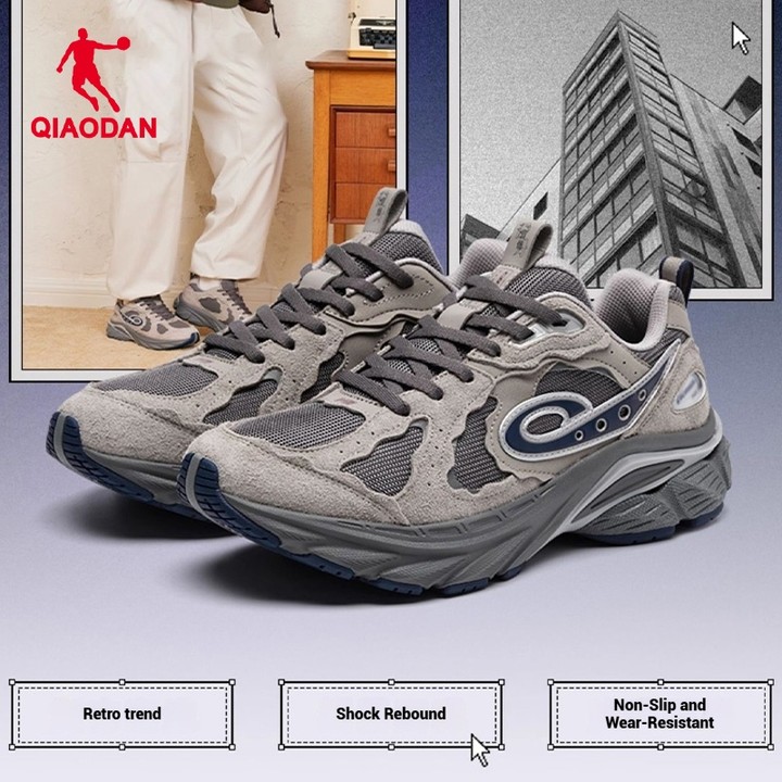 Qiaodan Eternal 901 รองเท้าวิ่งผู้ชาย Retro Vintage Cushioned Outdoor QXL043254401 — รองเท้ากีฬา แบรนด์ Qiaodan ของแท้ 100% เช็คราคาจาก Shopee Lazada thumbnail 3