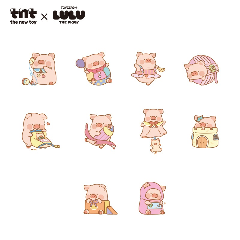 TNTSPACE x LuLu the Piggy Come Play Series Plush Pendant Blind Box