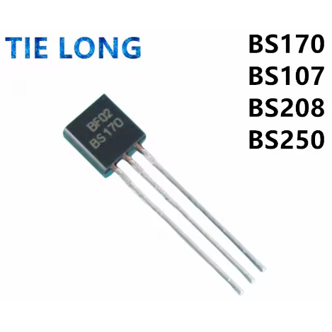 10PCS BS170 TO-92 TO92 BS107 BS107A BS250 BS208 ทรานซิสเตอร์ไตรโอดใหม่ ...