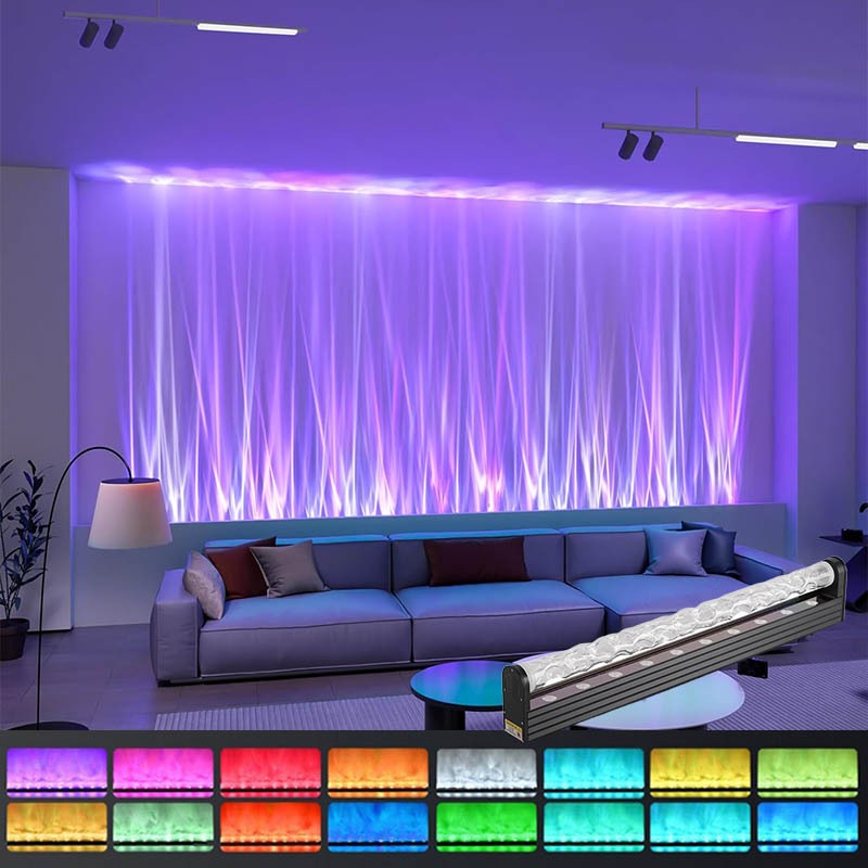 ไฟ RGB LED Ocean Wave,โคมไฟติดผนังฉายคลื่นน้ําแบบไดนามิก 3D,โคมไฟตั้ง ...