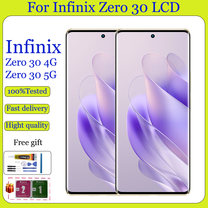 Original AMOLED สําหรับ Infinix Zero 30 4G 5G จอแสดงผล LCD หน้าจอสัมผัส ...