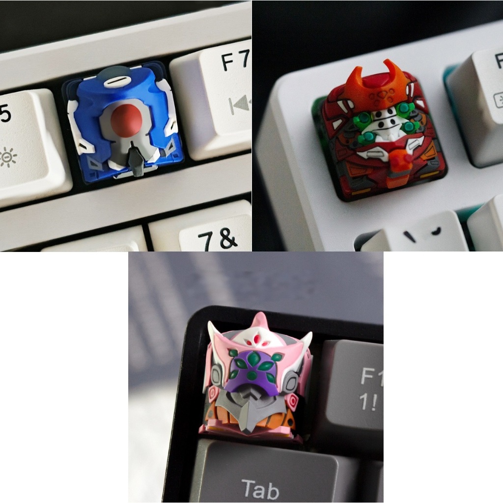 Neon Genesis Evangelion EVA Artisan Keycap ปุ่มกดคีย์บอร์ดสร้างสรรค์ ...