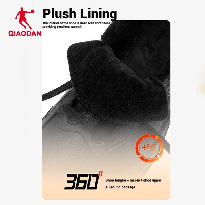 Qiaodan รองเท้าวิ่งผู้ชายฤดูหนาวหนังกันน้ํา Warm Cushioned น้ําหนักเบา QXG023254224บี — รองเท้ากีฬา แบรนด์ Qiaodan ของแท้ 100% เช็คราคาจาก Shopee Lazada thumbnail 3