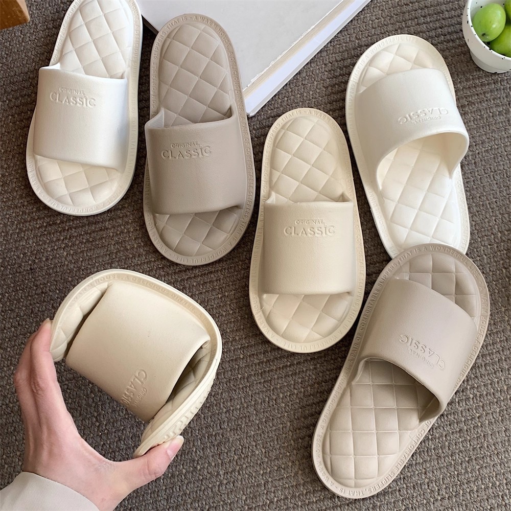 Xixitiao รองเท้าแตะ EVA รองเท้านิ่ม รองเท้าใส่ในบ้าน ผู้ชาย    ผู้หญิง  ใส่สบาย  รองเท้าห้องน้ำ กันลื่น