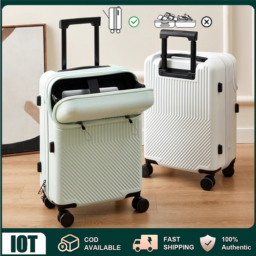 กระเป๋าเดินทาง 20 24 26 นิ้ว เคสรถเข็นชาร์จ USB สำหรับธุรกิจระดับไฮเอนด์  [สามารถรับสินค้าได้ที่ประเทศไทย]