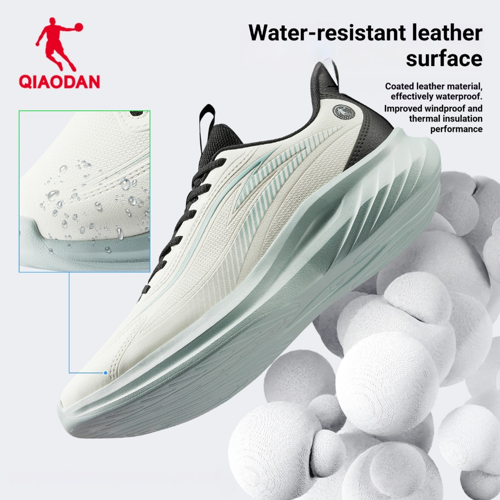 Qiaodan Rain Joy‌ ผู้ชายรองเท้าวิ่งฤดูหนาวที่อบอุ่นขนแกะหนังกันน้ําเบาะนุ่ม QXG023254233บี — รองเท้ากีฬา แบรนด์ Qiaodan ของแท้ 100% เช็คราคาจาก Shopee Lazada thumbnail 2