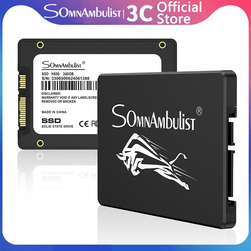 SomnAmbulist-Original SSD SATA III 2.5 "ไดรฟ์ Solid State ภายในความเร็วสูง, 120GB/128GB/240GB/256GB/310GB/410GB, อัพเกรด PC หรือหน่วยความจําแล็ปท็อปและจัดเก็บข้อมูล