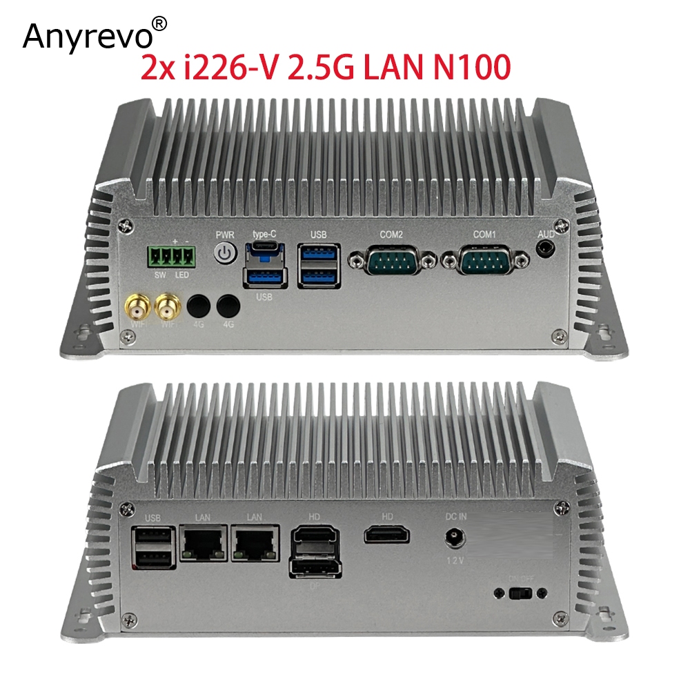 อุตสาหกรรม Mini PC 12th Intel N100 รองรับ Win11 LINUX DDR4 4xUSB3.0 ...
