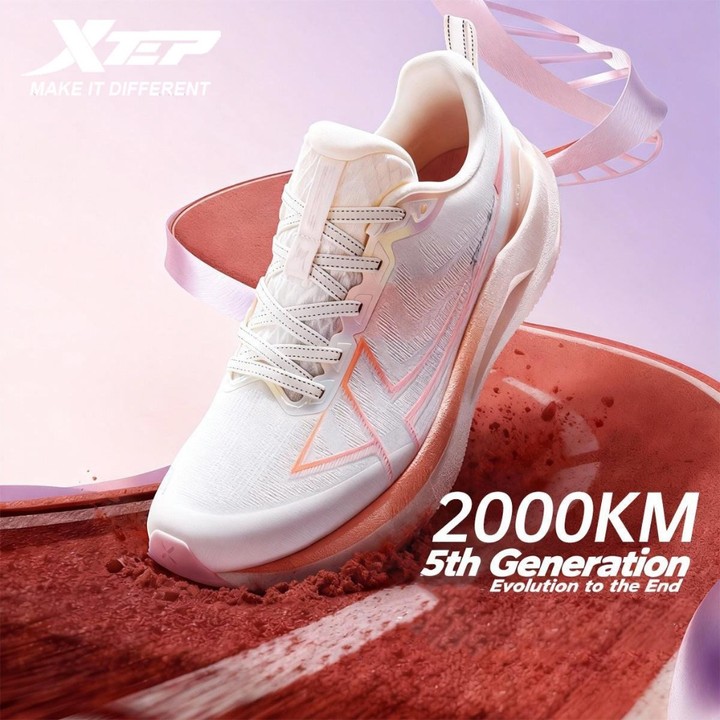 XTEP 2000KM 5.0 รองเท้ากีฬาสำหรับผู้หญิง ที่ดูดซับแรงกระแทก ทนทานต่อการสึกหรอ และสวมใส่สบาย — รองเท้ากีฬา แบรนด์ Xtep ของแท้ 100% เช็คราคาจาก Shopee Lazada thumbnail 2