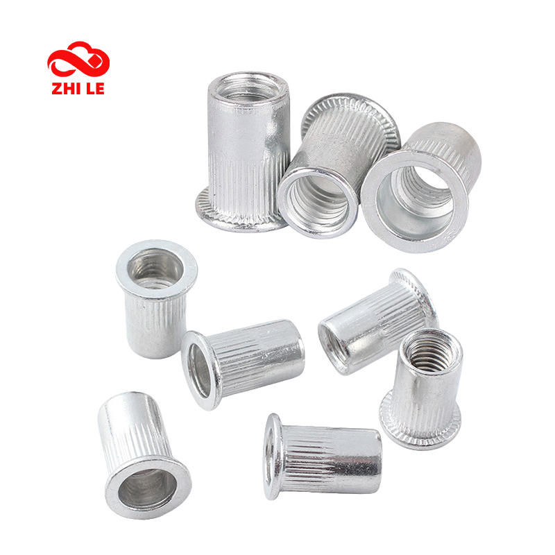 M3 M4 M5 M6 M8 M10 M12 อลูมิเนียม Rivnut แบนหัวเกลียว Riveter Nut แถบ ...