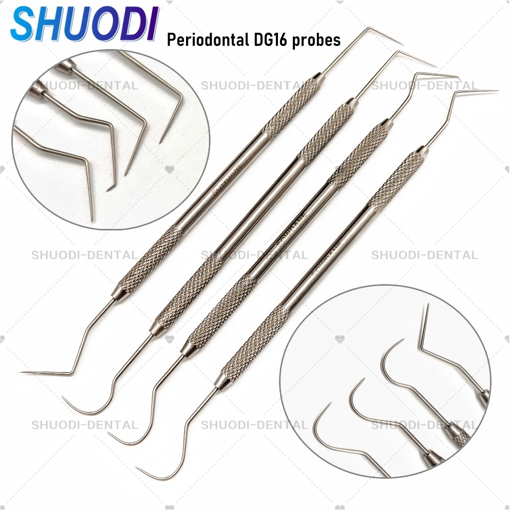 ทันตกรรม DG16 Probe Root Canal Probe ทันตกรรมสแตนเลสปริทันต์ Probe ...