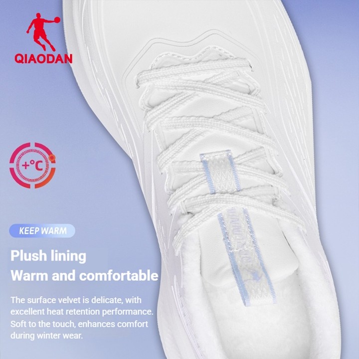 Qiaodan รองเท้าผ้าใบ สำหรับผู้หญิงฤดูหนาว ดีไซน์ขนแกะ warm ส้นหนา boost เหมาะสำหรับนักเรียนและวิ่ง — รองเท้ากีฬา แบรนด์ Qiaodan ของแท้ 100% เช็คราคาจาก Shopee Lazada thumbnail 4