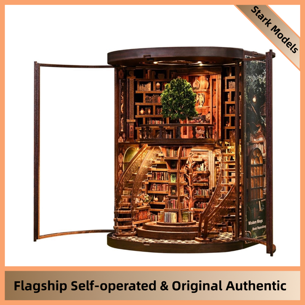 Wisdom Ring Book Repository รอบ DIY Book Nook, 356 ชิ้นประกอบ Touch ...