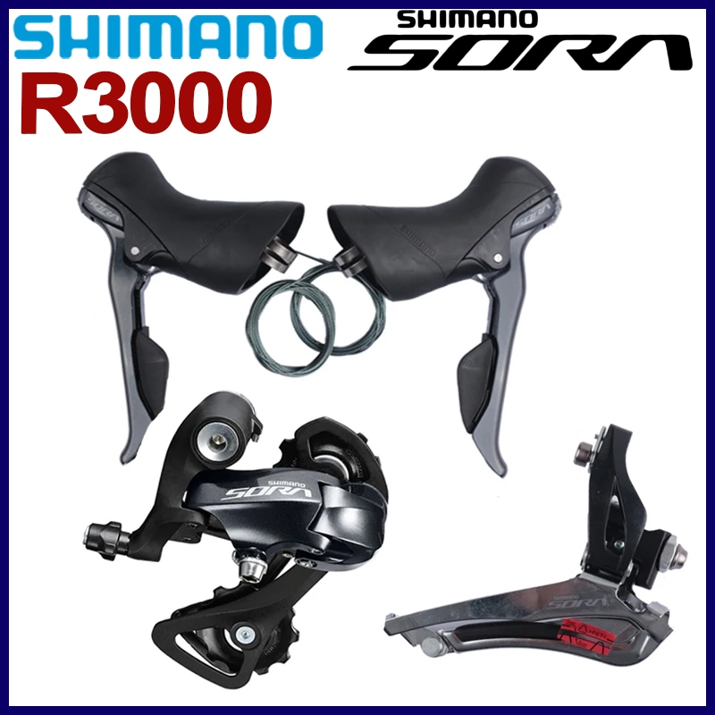 ชิ้นส่วน Shimano Sora R3000 2x9 Speed สำหรับจักรยานทางไกล รวม ...