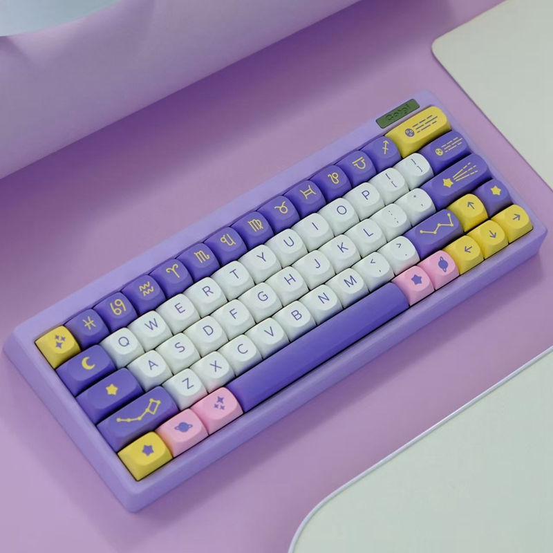 Keycap เฉพาะConstelation Keycaps 135 คีย์ MA โปรไฟล์ PBT Dye-sub ...