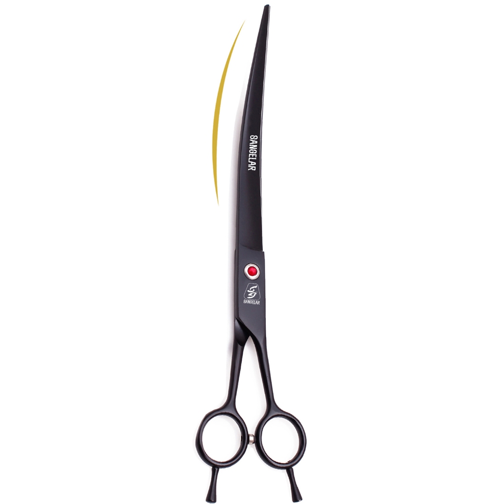 Sangelar 9-inch Straight/Curved Pet Grooming Shears
