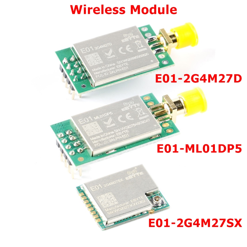 E01-2G4M27SX NRF24L01P Funkmodul – 27 DBm, 2,4 GHz, SMD + IPEX – Reichweite Bis 4 Km