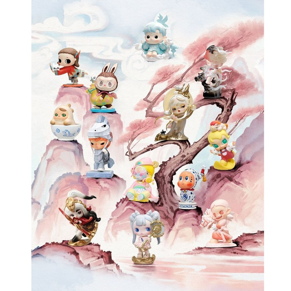 POP MART (พิเศษ)The Golden Gallop Series Blind Box ของเล่น Hirono