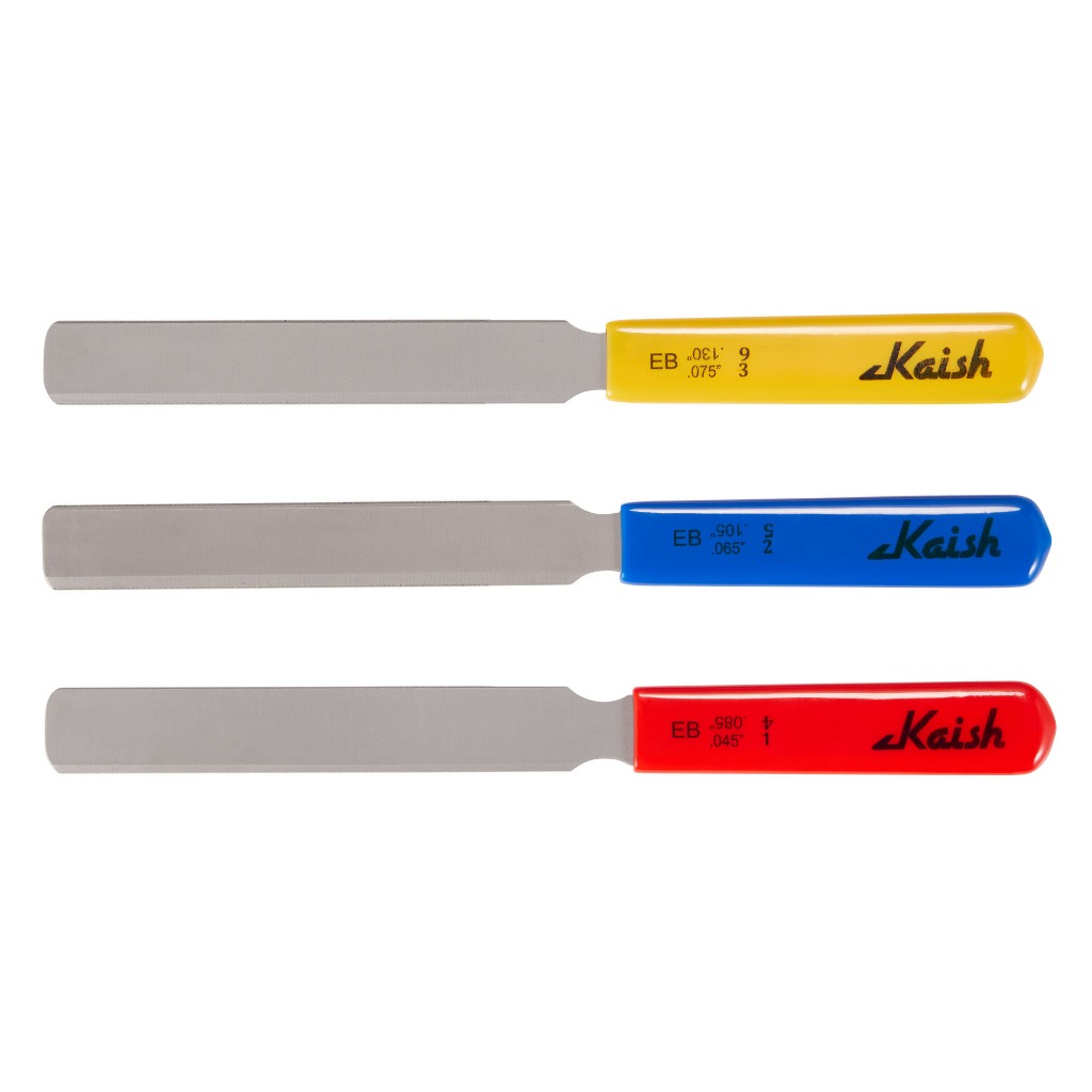 KAISH Premium Double Edge Bass Guitar Nut Slotting File 45-130 Bass Nut ...