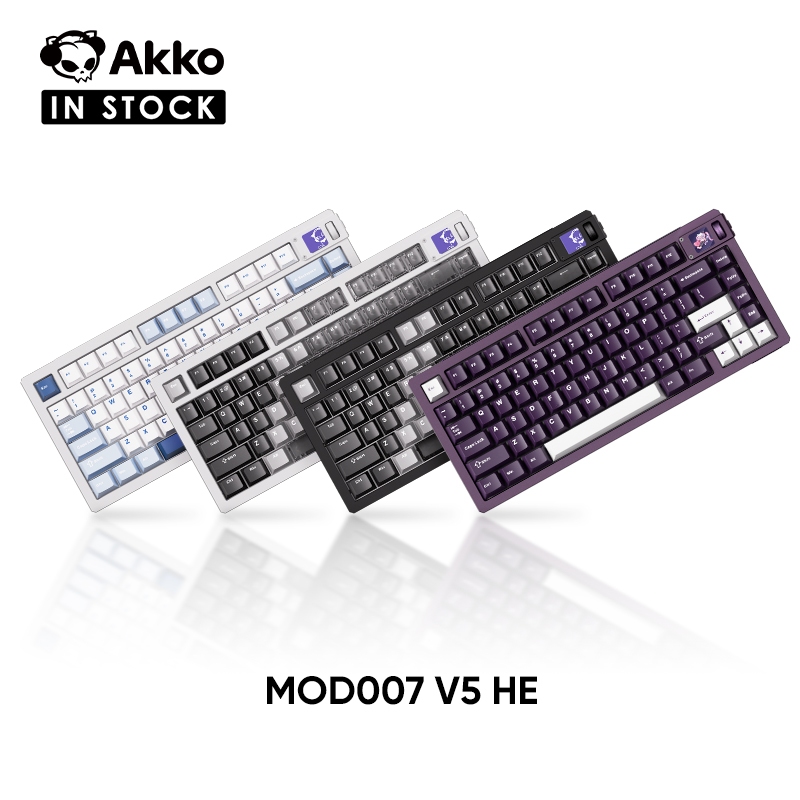 Akko MOD007 V5 HE คีย์บอร์ดแม่เหล็กพร้อมหน้าจอแสดงผล 75% RT 0.0005 มม. ...